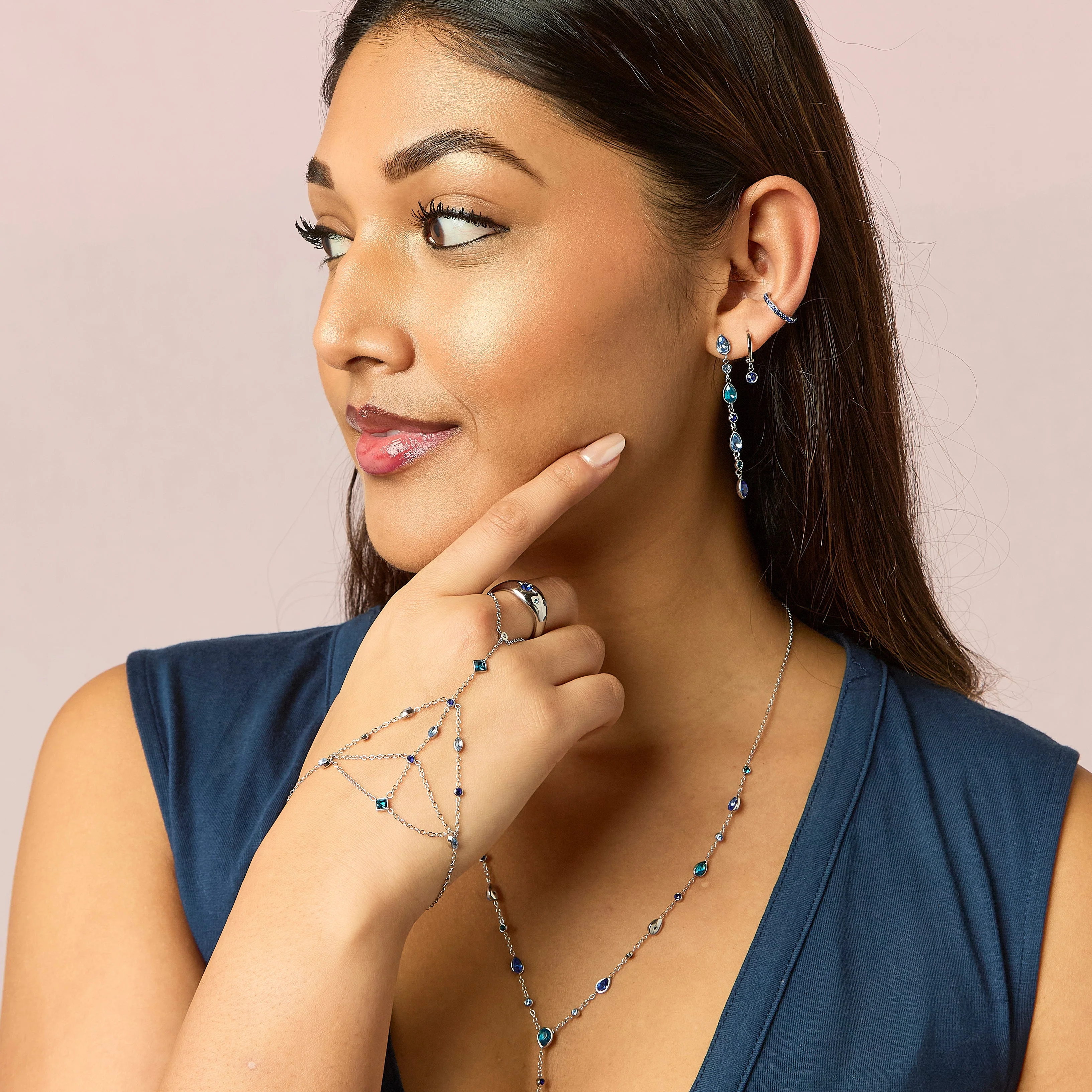 Freya Droplet Statement Studs - Image 25